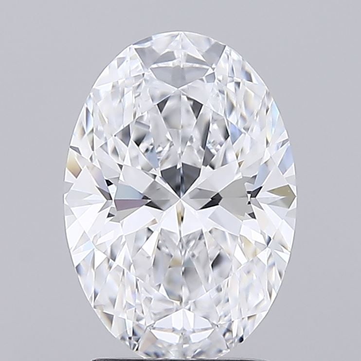 IGI Oval 2.07ct D VVS1 Loose Lab Diamond: IGI Oval 2.07ct D VVS1 Loose Lab Diamond A rare and exceptional oval-cut lab diamond, certified by the International Gemological Institute (IGI), boasts an impressive 2.07 carats of flawless VVS1 clar