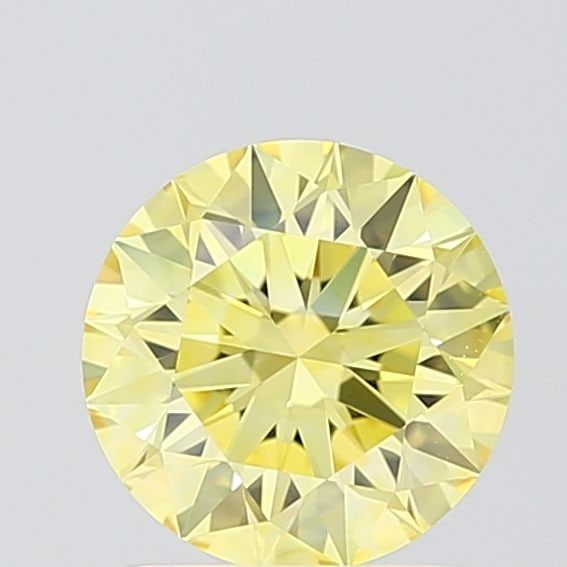 IGI Round 1.09ct Fancy Vivid Yellow VVS2 Ideal Loose Lab Diamond: IGI Round 1.09ct Fancy Vivid Yellow VVS2 Ideal Loose Lab Diamond Experience the brilliance of a lab-grown diamond, certified by IGI as Fancy Vivid Yellow with exceptional clarity and polish. This 1.09