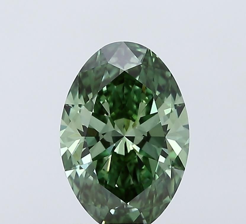 IGI Oval 1.57ct Fancy Vivid Green VVS1 Loose Lab Diamond: IGI Oval 1.57ct Fancy Vivid Green VVS1 Loose Lab Diamond Experience the breathtaking beauty of a lab-grown diamond, certified by IGI as a Fancy Vivid Green VVS1, boasting exceptional clarity and cut.