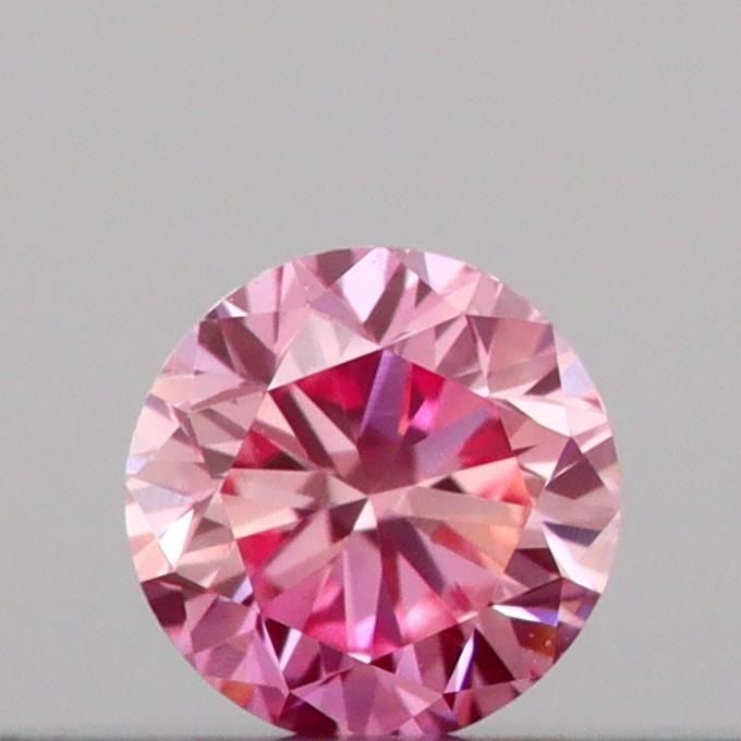 IGI Round 0.1ct Fancy Vivid Pink VVS2 Loose Lab Diamond (1 of 1)