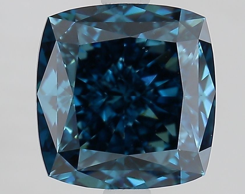 Loose Lab Diamond - IGI Cushion Modified 3.13ct Fancy Vivid Blue VVS2 (1 of 1)