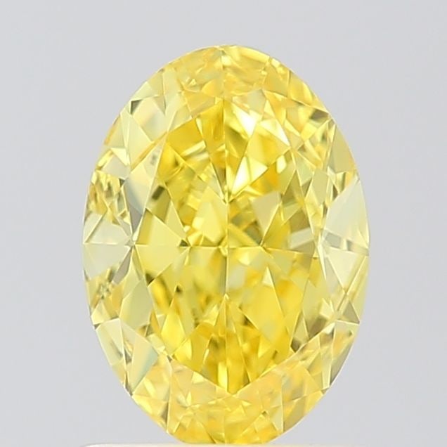 IGI Oval 1.02ct Fancy Vivid Yellow VVS2 Loose Lab Diamond: IGI Oval 1.02ct Fancy Vivid Yellow VVS2 Loose Lab Diamond Experience the vibrant beauty of nature with this stunning 1.02ct Fancy Vivid Yellow VVS2 loose lab diamond, certified by the International