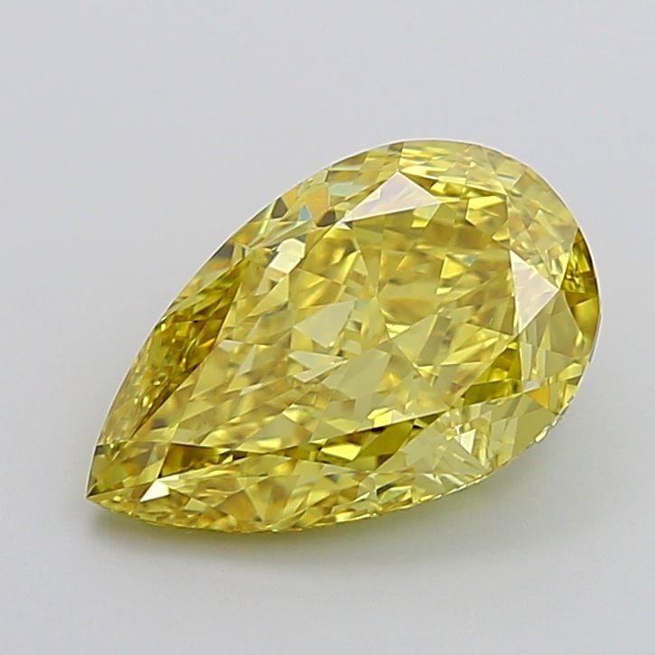Loose Lab Diamond - IGI Pear 6.05ct Fancy Vivid Yellow VVS2 (1 of 1)