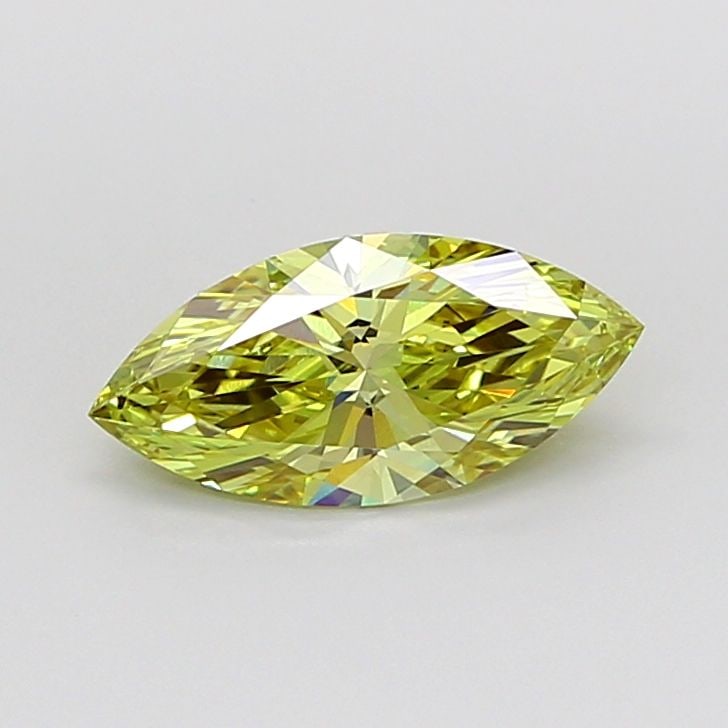 IGI Marquise 1.54ct Fancy Intense Yellow VVS1 Loose Lab Diamond: IGI Marquise 1.54ct Fancy Intense Yellow VVS1 Loose Lab Diamond Experience the vibrant warmth of a Fancy Intense Yellow diamond, one of the rarest and most coveted colors in nature. This 1.54ct lab-gr