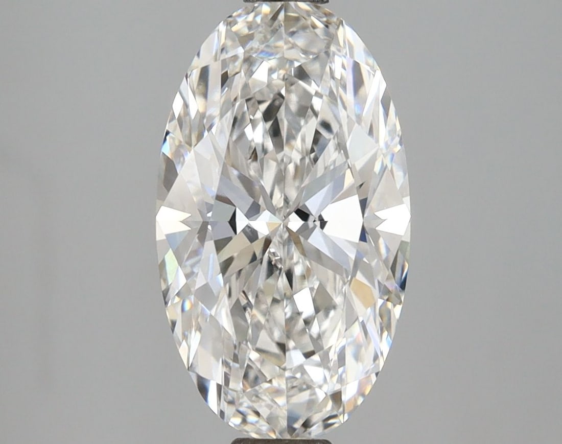 IGI Oval 2.54ct F VVS2 Loose Lab Diamond: IGI Oval 2.54ct F VVS2 Loose Lab Diamond A truly unique and rare gem, this 2.54ct IGI Oval lab diamond boasts exceptional clarity (VVS2) and color (F), with a flawless polish and symmetry, making it