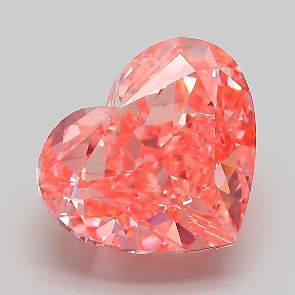 IGI Heart 5.03ct Fancy Vivid Pink VVS2 Loose Lab Diamond: IGI Heart 5.03ct Fancy Vivid Pink VVS2 Loose Lab Diamond Experience the rare beauty of a Fancy Vivid Pink diamond, one of the most coveted colors in the world of gemstones. This stunning 5.03ct lab-gr