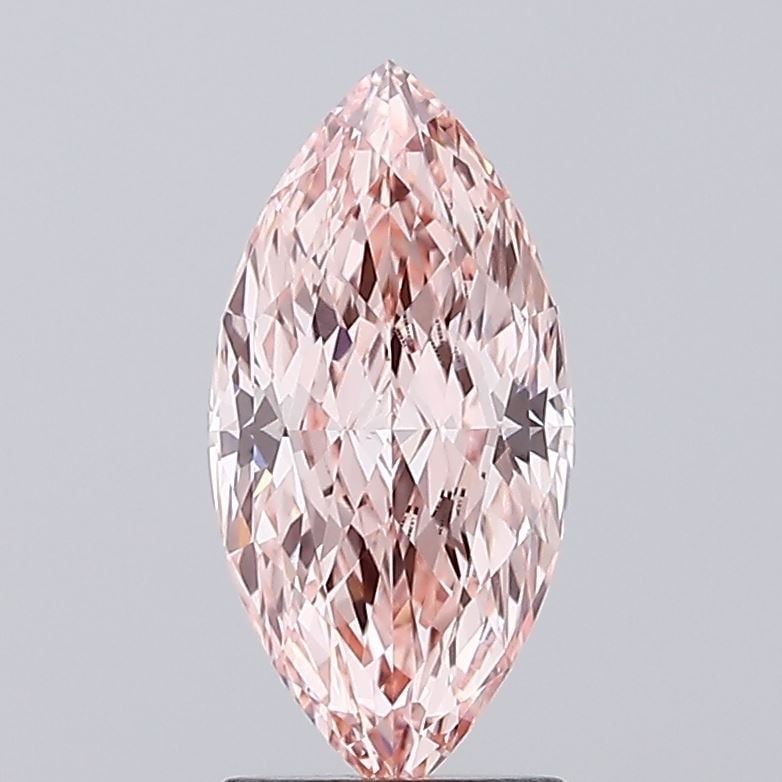 IGI Marquise 1.87ct Fancy Intense Pink VVS2 Loose Lab Diamond: IGI Marquise 1.87ct Fancy Intense Pink VVS2 Loose Lab Diamond Experience the rare beauty of a Fancy Intense Pink diamond, one of the most coveted colors in the world of gemstones. This exquisite 1.87c