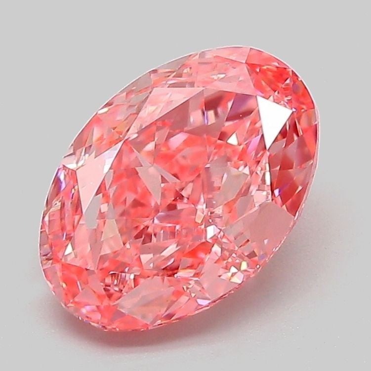 IGI Oval 2.03ct Fancy Vivid Pink VVS2 Loose Lab Diamond: IGI Oval 2.03ct Fancy Vivid Pink VVS2 Loose Lab Diamond Experience the rare beauty of a Fancy Vivid Pink diamond, one of the most coveted colors in the world of gemstones. This stunning 2.03ct IGI-cer