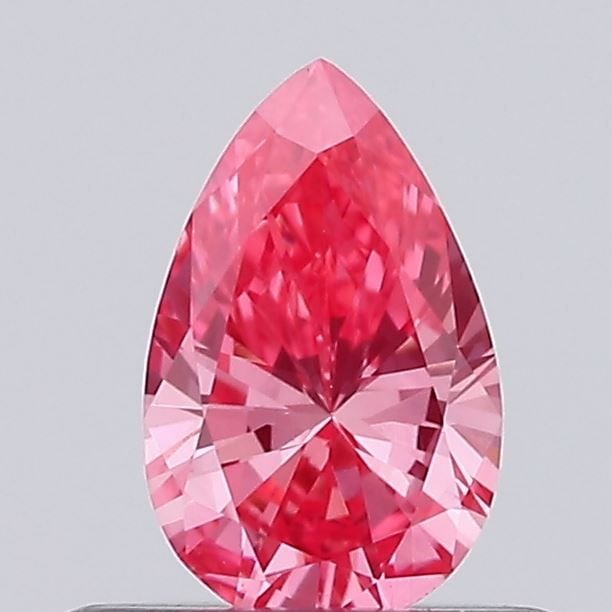Loose Lab Diamond - Pear 0.33ct Fancy Vivid Pink VVS2: Loose Lab Diamond - Pear 0.33ct Fancy Vivid Pink VVS2 Experience the rare beauty of a Fancy Vivid Pink lab diamond, boasting an exceptional VVS2 clarity and vibrant color that shines with intensity. T