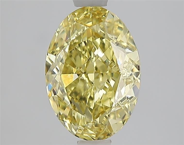 IGI Oval 2.05ct Fancy Vivid Yellow VVS2 Loose Lab Diamond: IGI Oval 2.05ct Fancy Vivid Yellow VVS2 Loose Lab Diamond Experience the warmth and brightness of a genuine lab-grown Fancy Vivid Yellow diamond, certified by IGI as VVS2 in clarity and EX in polish a
