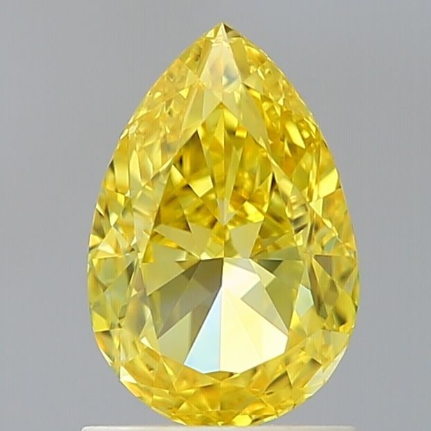 Loose Lab Diamond - IGI Pear 1.51ct Fancy Vivid Yellow VVS2: Loose Lab Diamond - IGI Pear 1.51ct Fancy Vivid Yellow VVS2 Experience the exceptional brilliance of our lab-grown Fancy Vivid Yellow diamond, certified by IGI as VVS2 clarity and boasting EX polish