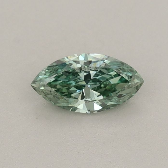 IGI Marquise 0.28ct Fancy Vivid Green VVS2 Loose Lab Diamond: IGI Marquise 0.28ct Fancy Vivid Green VVS2 Loose Lab Diamond Experience the rare beauty of a Fancy Vivid Green lab-grown diamond, certified by IGI and boasting exceptional clarity (VVS2) and polish