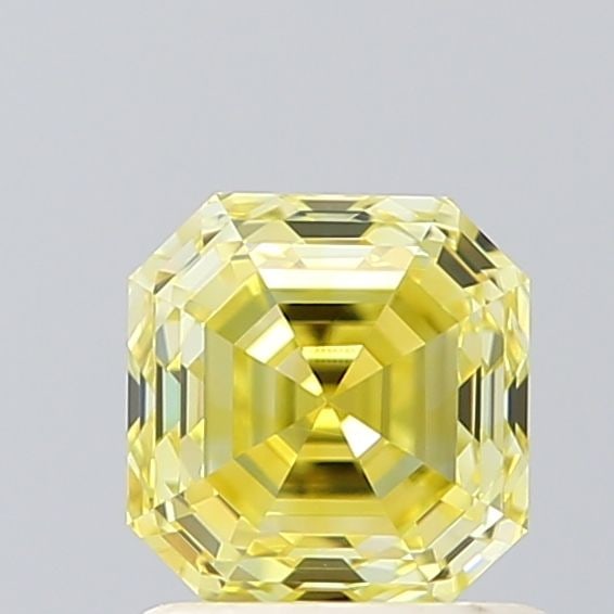 IGI Square Emerald 1.12ct Fancy Intense Yellow VVS1 Loose Lab Diamond: IGI Square Emerald 1.12ct Fancy Intense Yellow VVS1 Loose Lab Diamond Experience the vibrant beauty of nature in a lab-grown diamond, certified by IGI as Fancy Intense Yellow with exceptional clarity