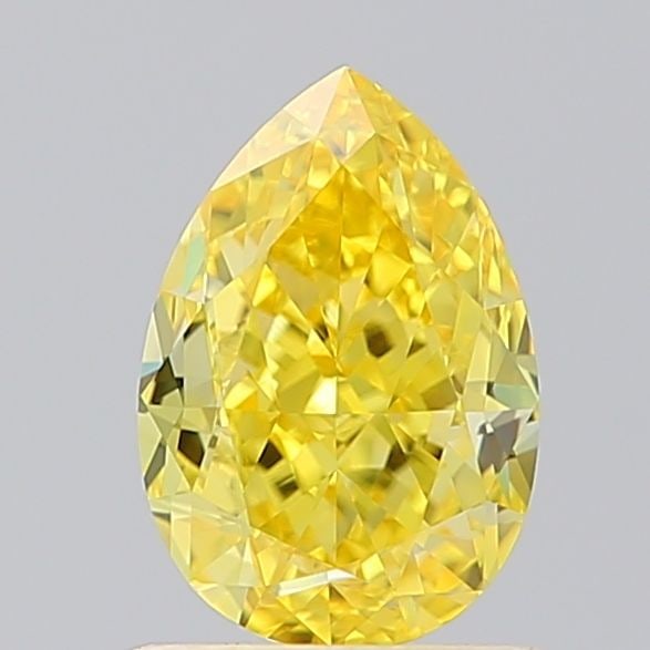 Loose Lab Diamond - IGI Pear 1.11ct Fancy Vivid Yellow VVS2: Loose Lab Diamond - IGI Pear 1.11ct Fancy Vivid Yellow VVS2 Experience the brilliance of nature's own sunshine with this stunning 1.11ct Fancy Vivid Yellow Lab Diamond, certified by IGI and boasting a