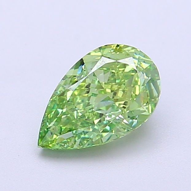 Loose Lab Diamond - IGI Pear 1.03ct Fancy Vivid Green VVS2: Loose Lab Diamond - IGI Pear 1.03ct Fancy Vivid Green VVS2 Experience the unique beauty of a lab-grown diamond, certified by the International Gemological Institute (IGI) as Fancy Vivid Green in color