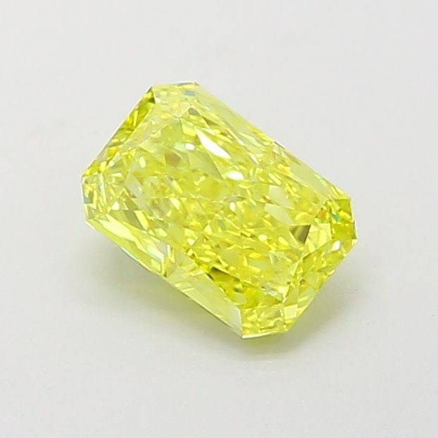 IGI Radiant 1.07ct Fancy Vivid Yellow VVS2 Loose Lab Diamond: IGI Radiant 1.07ct Fancy Vivid Yellow VVS2 Loose Lab Diamond Experience the brilliance of nature's own sunshine with this stunning 1.07ct Fancy Vivid Yellow VVS2 loose lab diamond, certified by IGI