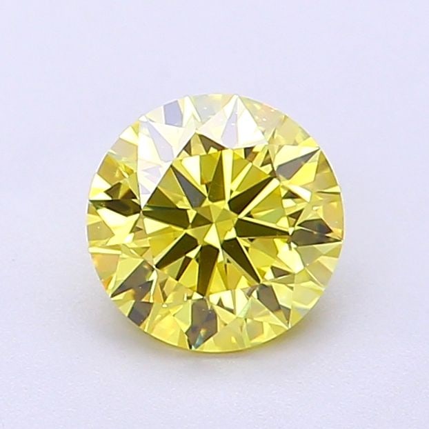 IGI Round 1.02ct Fancy Intense Yellow VVS1 Ideal Loose Lab Diamond: IGI Round 1.02ct Fancy Intense Yellow VVS1 Ideal Loose Lab Diamond A truly unique and radiant gem, this 1.02ct Fancy Intense Yellow VVS1 Ideal lab diamond boasts an extraordinary vibrant yellow hue th