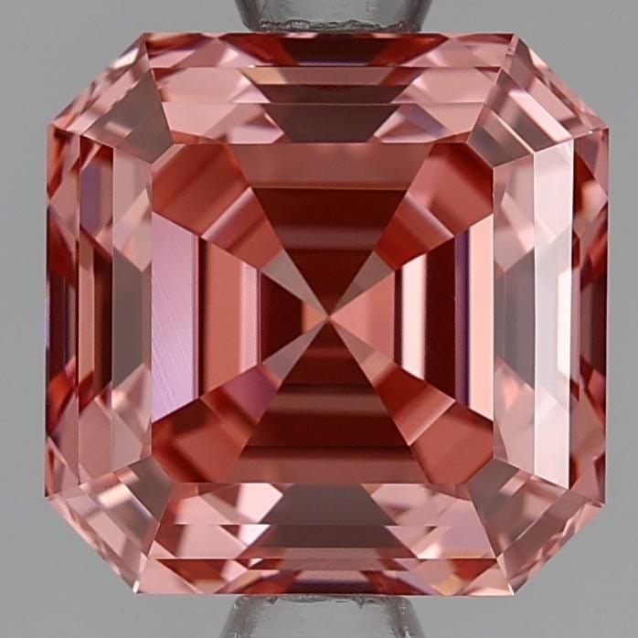 Fancy Orangey Pink VVS1 1.86ct Loose Lab Emerald: Fancy Orangey Pink VVS1 1.86ct Loose Lab Emerald Experience the vibrant beauty of a lab-grown emerald, boasting an extraordinary Fancy Orangey Pink hue and exceptional clarity (VVS1) that shines with