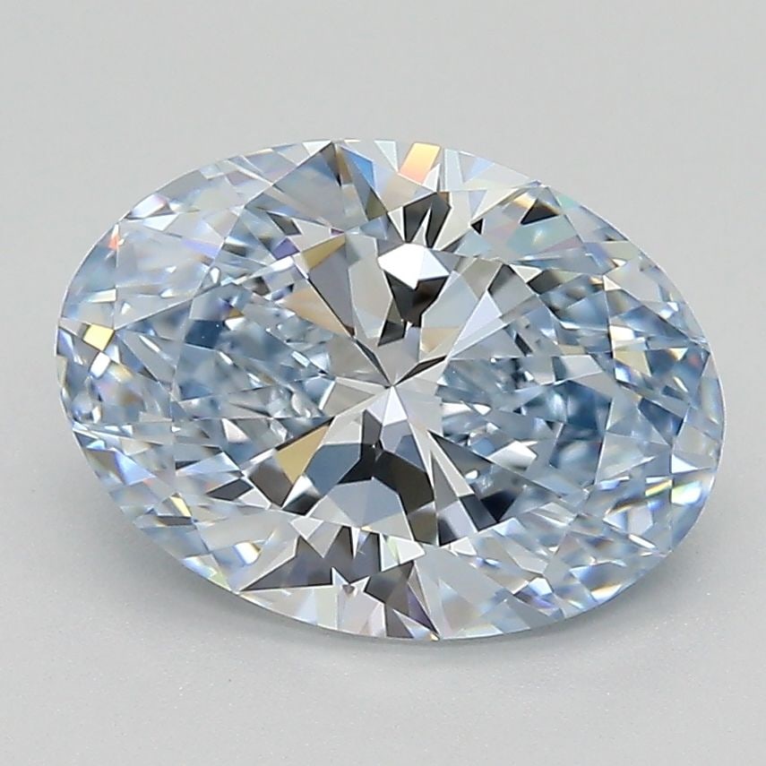 IGI Oval 2.45ct Fancy Intense Blue VVS1 Loose Lab Diamond (1 of 1)