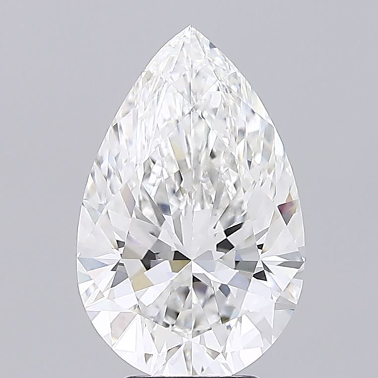 Loose Lab Diamond - IGI Pear 5.09ct F VVS2: Loose Lab Diamond - IGI Pear 5.09ct F VVS2 Experience the exceptional quality of this lab-grown IGI-certified pear-shaped diamond, boasting an impressive 5.09 carats and exceptional clarity (VVS2)