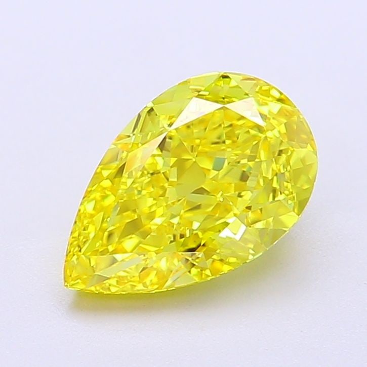 Loose Lab Diamond - IGI Pear 2.02ct Fancy Vivid Yellow VVS1: Loose Lab Diamond - IGI Pear 2.02ct Fancy Vivid Yellow VVS1 A stunning lab-grown diamond, certified by the International Gemological Institute (IGI), boasts exceptional clarity and color. This 2.02ct