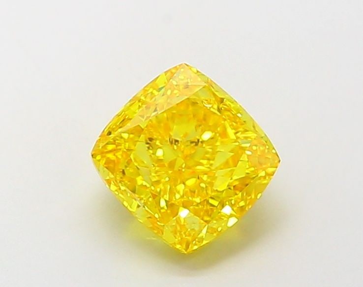 Loose Lab Diamond - IGI Cushion Modified 2.06ct Fancy Vivid Yellow VVS2: Loose Lab Diamond - IGI Cushion Modified 2.06ct Fancy Vivid Yellow VVS2 Experience the brilliance of nature without the environmental impact - this 2.06ct Fancy Vivid Yellow Lab diamond boasts an exce