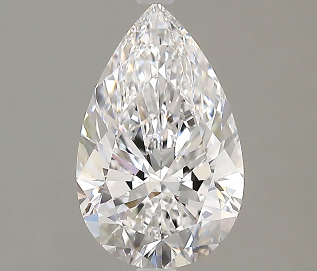 Loose Lab Diamond - GIA Pear 1.23ct D VVS2: Loose Lab Diamond - GIA Pear 1.23ct D VVS2 A rare and exceptional lab-grown diamond, certified by the prestigious GIA, boasts a stunning pear shape with a D color grading, indicating its exceptional c