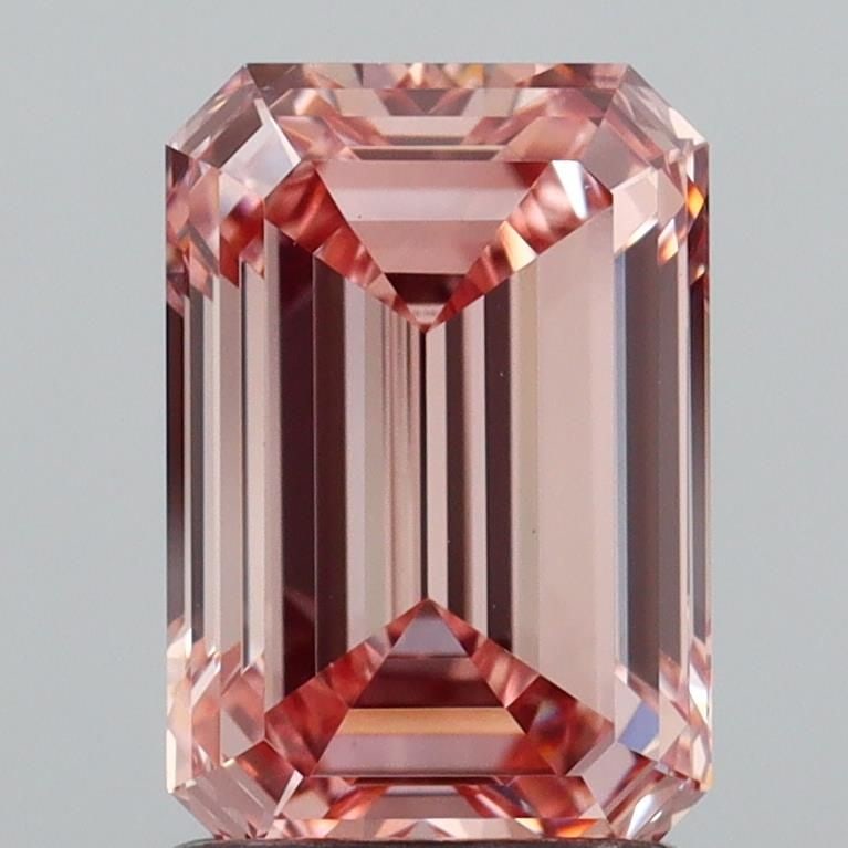 Loose Lab Diamond - IGI Emerald 1.68ct Fancy Pinkish Brown VVS2: Loose Lab Diamond - IGI Emerald 1.68ct Fancy Pinkish Brown VVS2 You're looking at a truly unique gem - a lab-grown diamond with an extraordinary Fancy Pinkish Brown hue, boasting exceptional clarity a