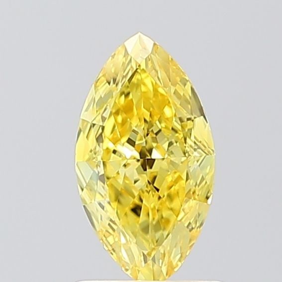 IGI Marquise 1.05ct Fancy Vivid Yellow VVS1 Loose Lab Diamond: IGI Marquise 1.05ct Fancy Vivid Yellow VVS1 Loose Lab Diamond Experience the brilliance of nature with this stunning 1.05ct Fancy Vivid Yellow VVS1 loose lab diamond, certified by the International Ge