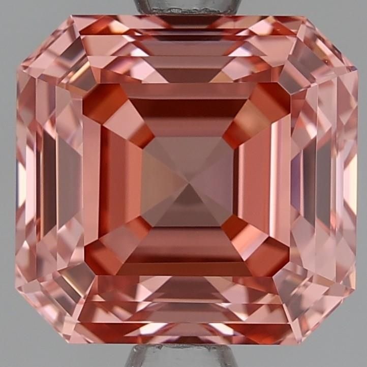 Loose Lab Diamond - Square Emerald 2.28ct Fancy Orangey Pink VVS2: Loose Lab Diamond - Square Emerald 2.28ct Fancy Orangey Pink VVS2 Experience the vibrant beauty of nature in this stunning loose lab diamond, boasting a unique Fancy Orangey Pink hue that sets it apar