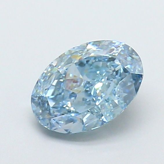IGI Oval 1.5ct Fancy Vivid Blue IF Loose Lab Diamond: IGI Oval 1.5ct Fancy Vivid Blue IF Loose Lab Diamond Experience the breathtaking beauty of a Fancy Vivid Blue IF loose lab diamond, certified by the International Gemological Institute (IGI). This stu