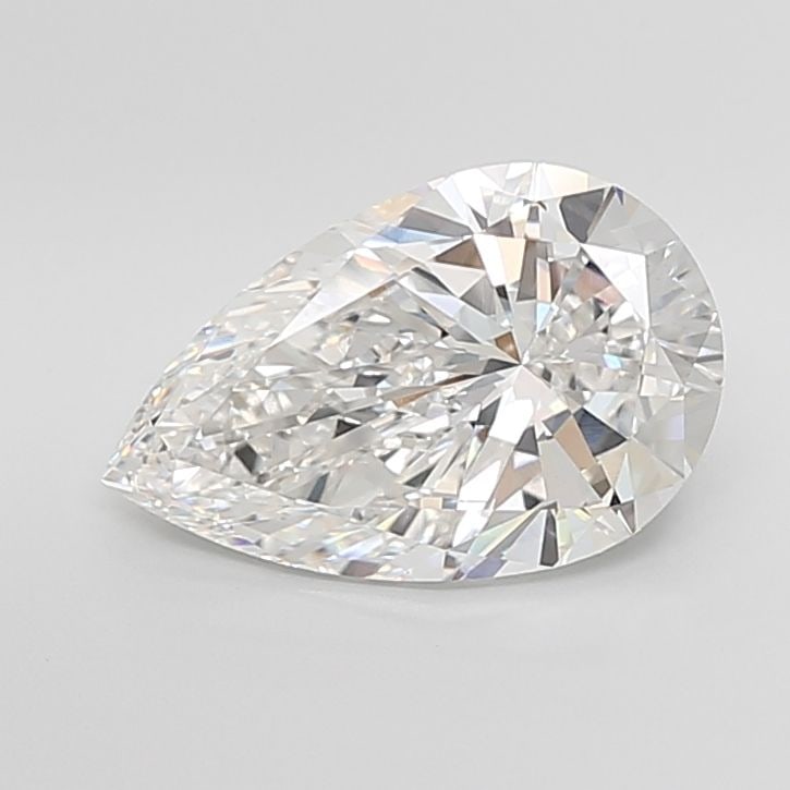 Loose Lab Diamond - IGI Pear 5.01ct F VVS2: Loose Lab Diamond - IGI Pear 5.01ct F VVS2 A stunning lab-grown pear-shaped diamond, certified by the International Gemological Institute (IGI), boasts exceptional clarity and color. With its impressi