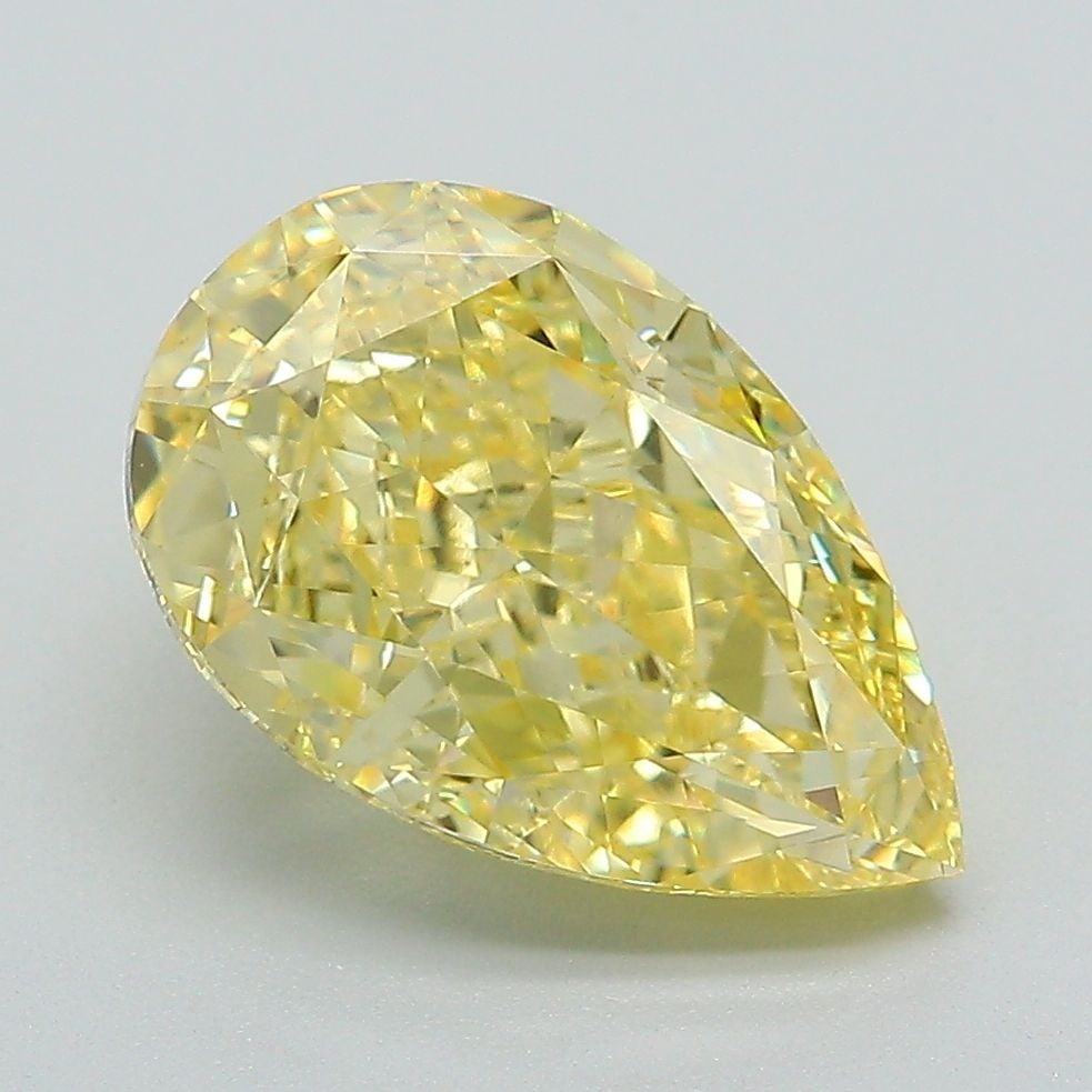 Loose Lab Diamond - IGI Pear 3.71ct Fancy Intense Yellow VVS2 (1 of 1)