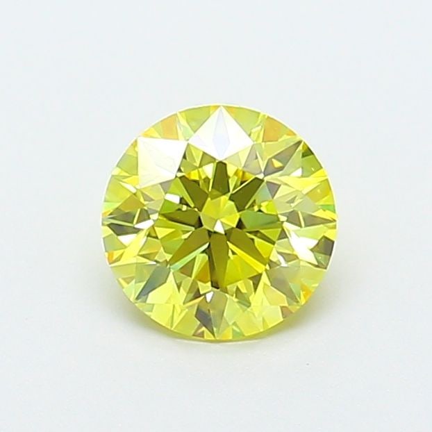 IGI Round 1.13ct Fancy Vivid Yellow VVS1 Ideal Loose Lab Diamond (1 of 1)