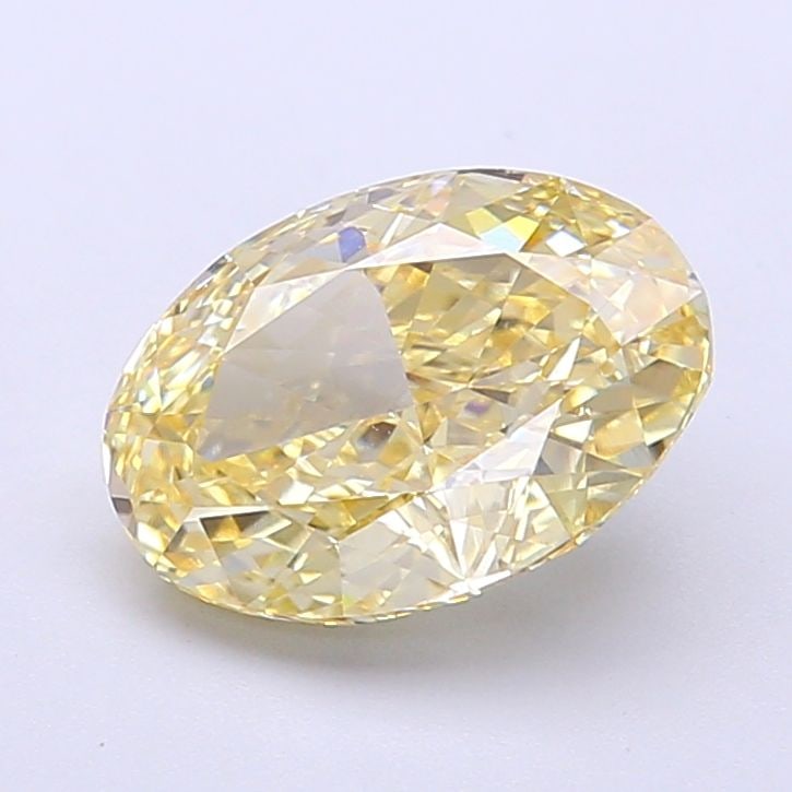 IGI Oval 2.27ct Fancy Yellow VVS1 Loose Lab Diamond: IGI Oval 2.27ct Fancy Yellow VVS1 Loose Lab Diamond Experience the beauty of nature with this stunning 2.27ct Fancy Yellow VVS1 loose lab diamond, certified by IGI and boasting exceptional clarity, cu
