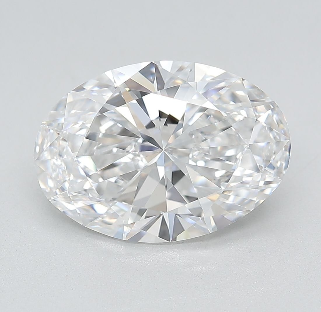 IGI Oval 4.01ct D VVS2 Loose Lab Diamond: IGI Oval 4.01ct D VVS2 Loose Lab Diamond Experience the exceptional brilliance of this 4.01ct IGI Oval lab diamond, boasting an impressive D color and VVS2 clarity for maximum fire and light transmiss