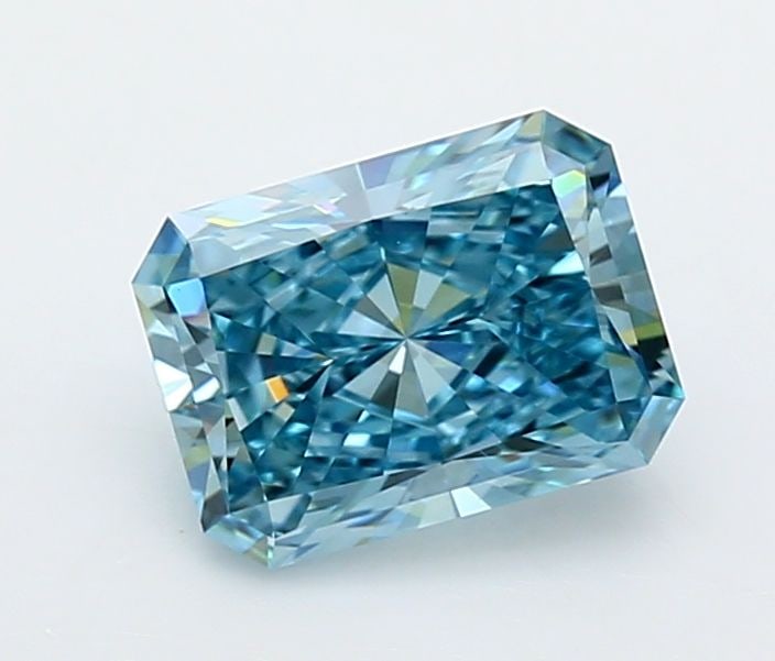 IGI Radiant 1.52ct Fancy Vivid Blue VVS2 Loose Lab Diamond: IGI Radiant 1.52ct Fancy Vivid Blue VVS2 Loose Lab Diamond Experience the breathtaking beauty of nature in a lab-grown diamond, certified by IGI as Fancy Vivid Blue with exceptional clarity and cut. T
