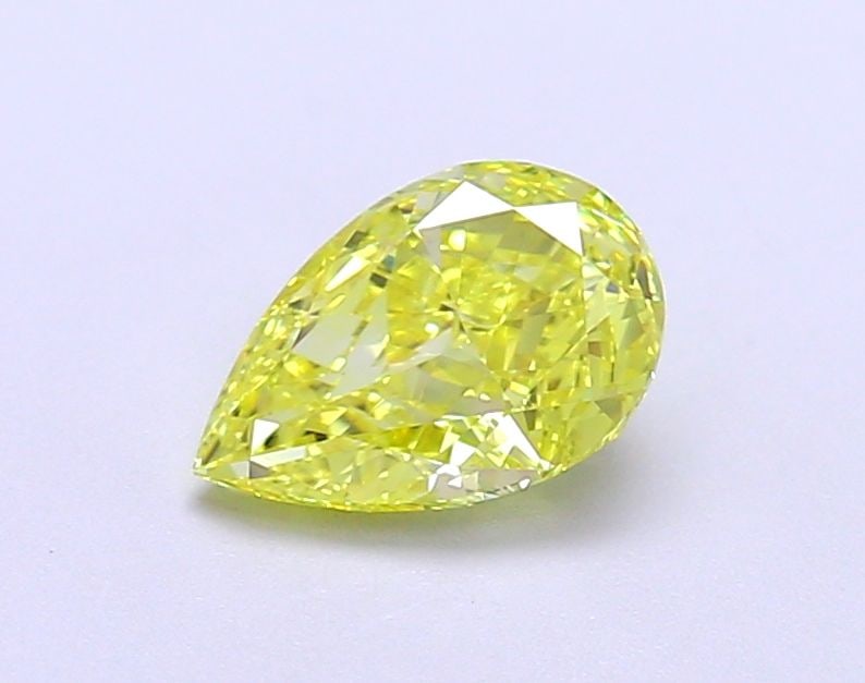 Loose Lab Diamond - IGI Pear 1.02ct Fancy Vivid Yellow VVS2: Loose Lab Diamond - IGI Pear 1.02ct Fancy Vivid Yellow VVS2 Experience the brilliance of nature's own sunshine with this exquisite 1.02ct Fancy Vivid Yellow Lab Diamond, certified by the International