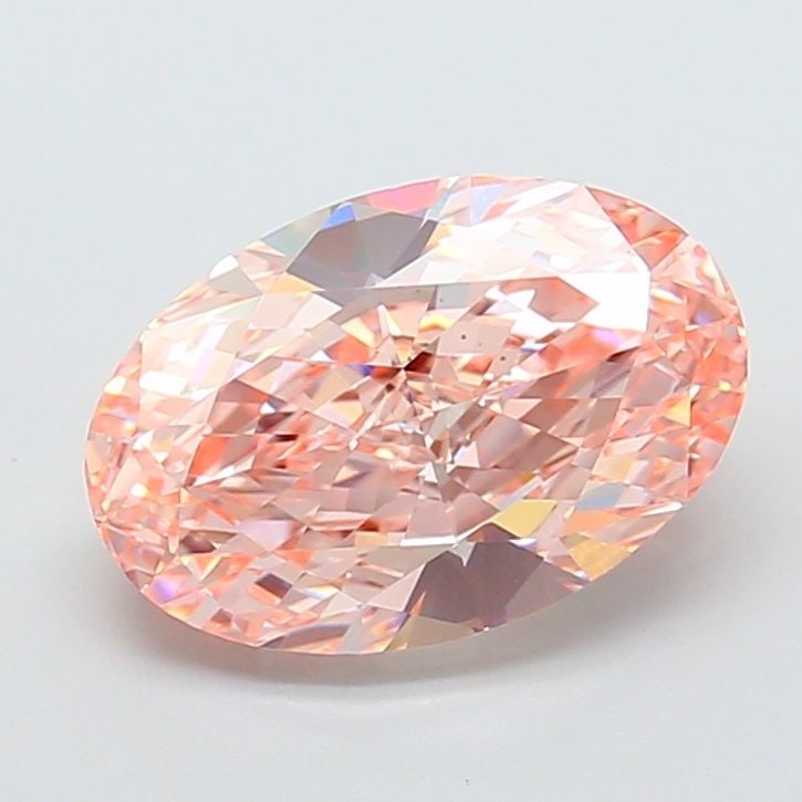 IGI Oval 5.13ct Fancy Intense Pink VVS2 Loose Lab Diamond: IGI Oval 5.13ct Fancy Intense Pink VVS2 Loose Lab Diamond Experience the rare beauty of a Fancy Intense Pink diamond, one of the most coveted colors in the world of gemstones. This exceptional 5.13ct
