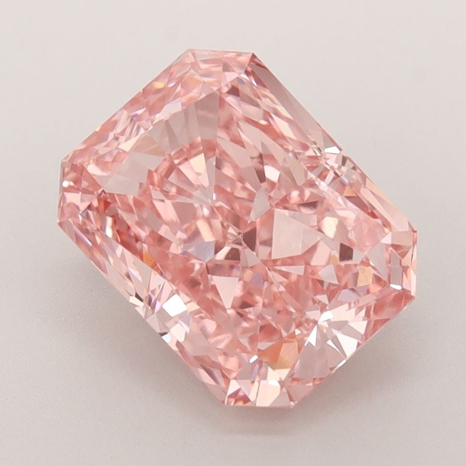 IGI Radiant 3.21ct Fancy Vivid Pink VVS2 Loose Lab Diamond: IGI Radiant 3.21ct Fancy Vivid Pink VVS2 Loose Lab Diamond Experience the rare beauty of a Fancy Vivid Pink diamond, one of the most coveted colors in the world of diamonds. This exquisite 3.21ct lab-
