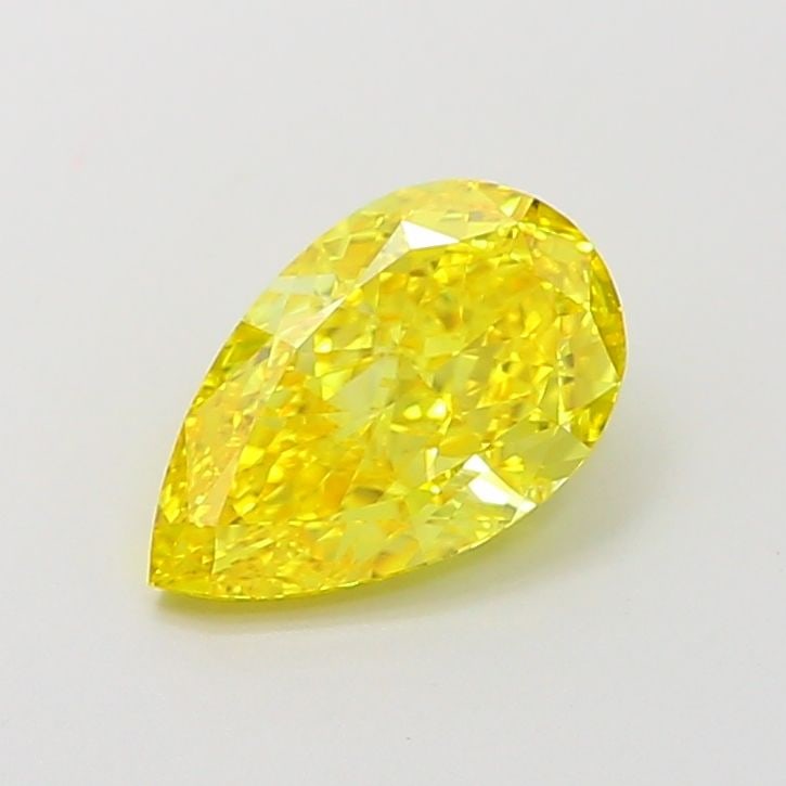 Loose Lab Diamond - IGI Pear 1.57ct Fancy Vivid Yellow VVS2: Loose Lab Diamond - IGI Pear 1.57ct Fancy Vivid Yellow VVS2 A stunning lab-grown diamond, certified by the International Gemological Institute (IGI), boasts an exceptional 1.57 carat Fancy Vivid Yello