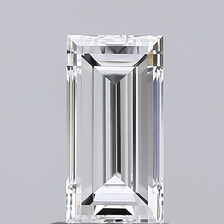 IGI Baguette 1.03ct E VVS1 Loose Lab Diamond: IGI Baguette 1.03ct E VVS1 Loose Lab Diamond Experience the brilliance of a lab-grown diamond, certified by IGI as a 1.03ct E VVS1 E EX EX gemstone, boasting exceptional clarity and cut quality in its