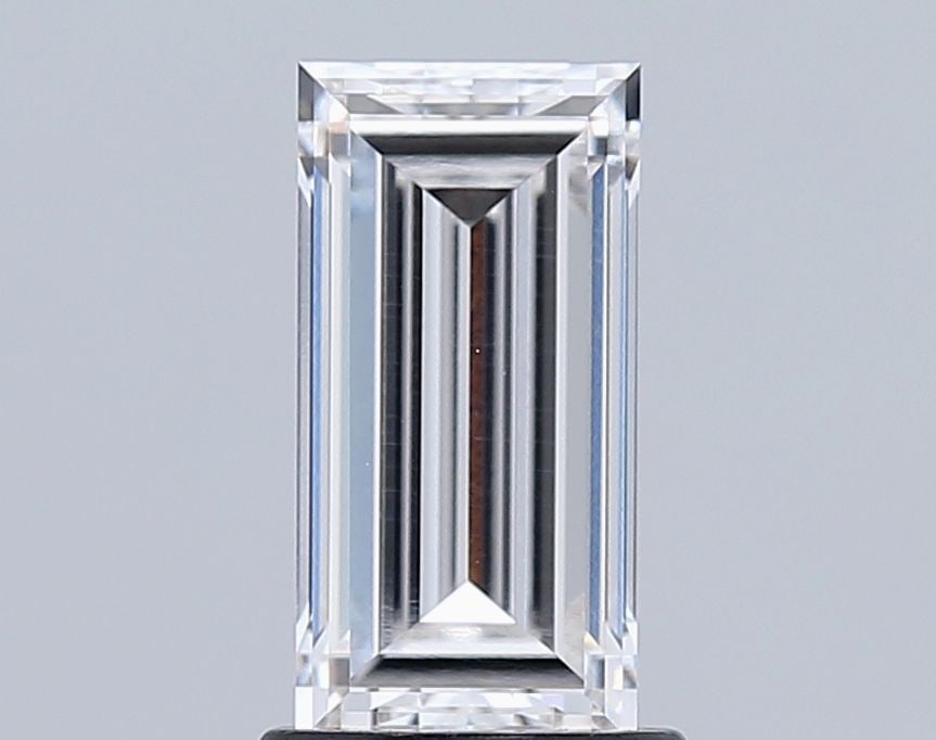 IGI Baguette 1.52ct F VVS2 Loose Lab Diamond: IGI Baguette 1.52ct F VVS2 Loose Lab Diamond Experience the brilliance of a lab-grown diamond, certified by IGI as F color, VVS2 clarity, and EX polish and symmetry. This stunning 1.52ct baguette-cut