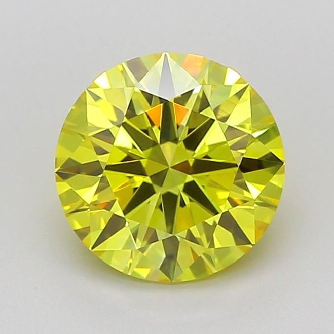IGI Round 1.59ct Fancy Vivid Yellow VVS2 Ideal Loose Lab Diamond: IGI Round 1.59ct Fancy Vivid Yellow VVS2 Ideal Loose Lab Diamond Experience the brilliance of nature in a lab-grown diamond, certified by IGI as Fancy Vivid Yellow with exceptional clarity and polish.