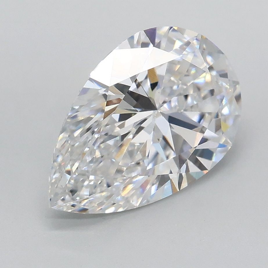 Loose Lab Diamond - IGI Pear 2.01ct E VVS2: Loose Lab Diamond - IGI Pear 2.01ct E VVS2 A rare and exceptional lab-grown diamond, this 2.01ct IGI-certified pear-cut gem boasts an impressive color grade of E and clarity of VVS2, resulting in a tr