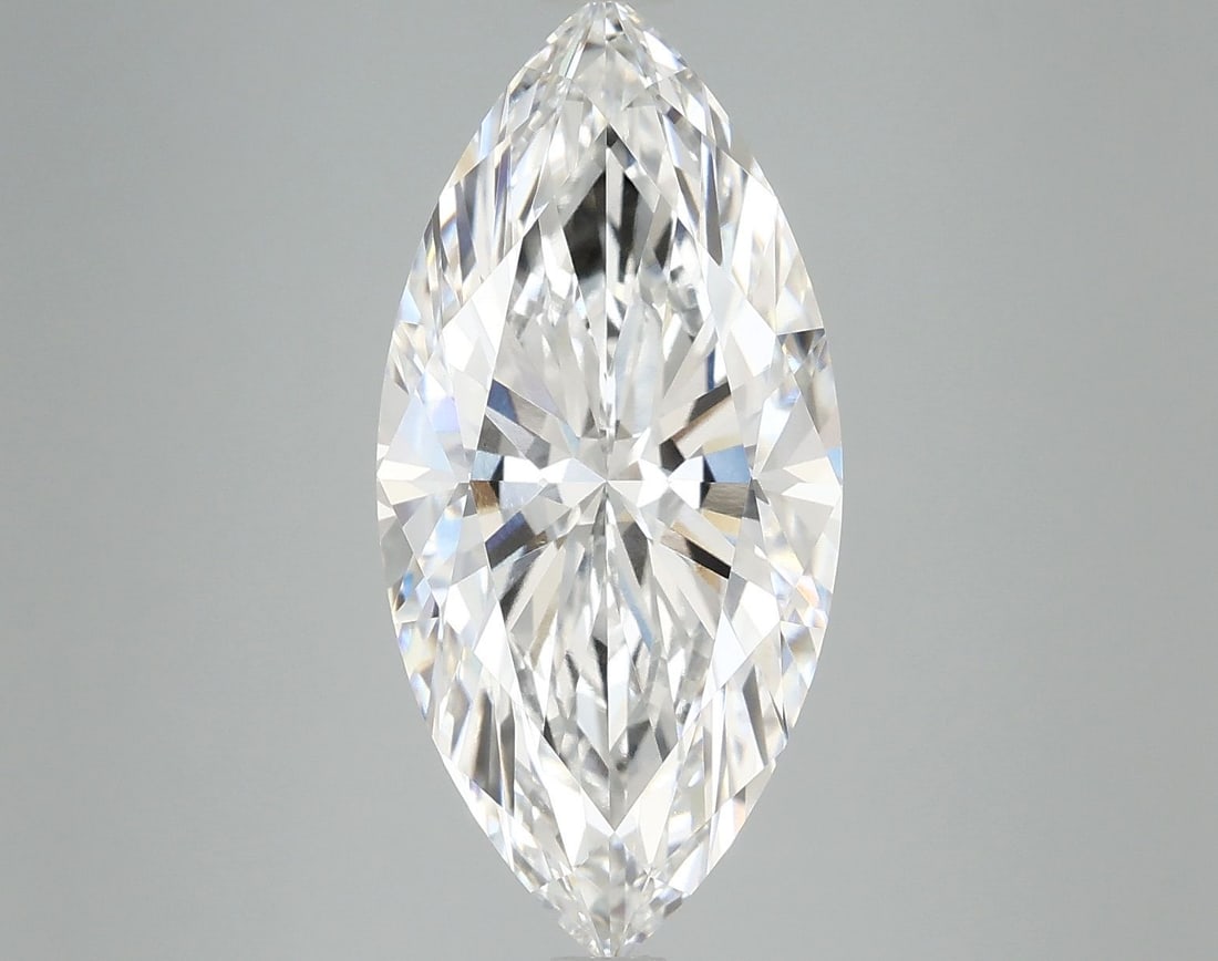 IGI Marquise Diamond, 5.07ct E VVS2, Loose: IGI Marquise Diamond, 5.07ct E VVS2, Loose Experience the exceptional beauty of this 5.07ct IGI Marquise diamond, certified as VVS2 in clarity and boasting an EX polish and symmetry. Grown in a lab fo