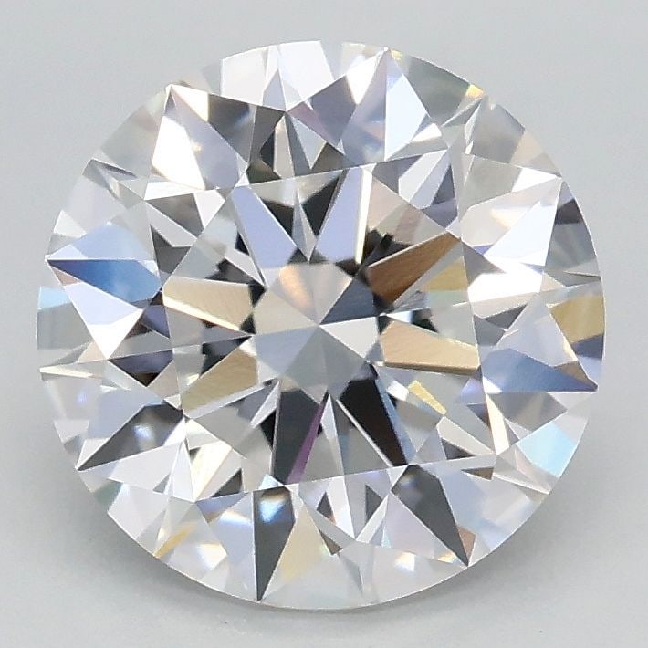 IGI Round 2.09ct E VVS2 Ideal Loose Lab Diamond: IGI Round 2.09ct E VVS2 Ideal Loose Lab Diamond Experience the beauty of a lab-grown diamond, certified by IGI and boasting exceptional clarity with an impressive VVS2 grade. This 2.09ct E color gemst
