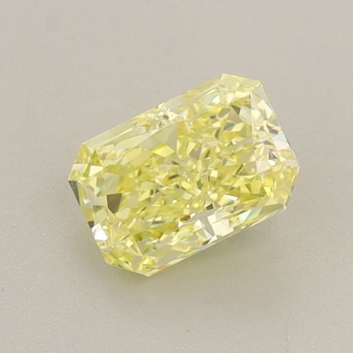 IGI Radiant 0.74ct Fancy Intense Yellow VVS2 Loose Lab Diamond: IGI Radiant 0.74ct Fancy Intense Yellow VVS2 Loose Lab Diamond Experience the vibrant warmth of a genuine lab-grown Fancy Intense Yellow diamond, certified by IGI and boasting exceptional clarity (VVS