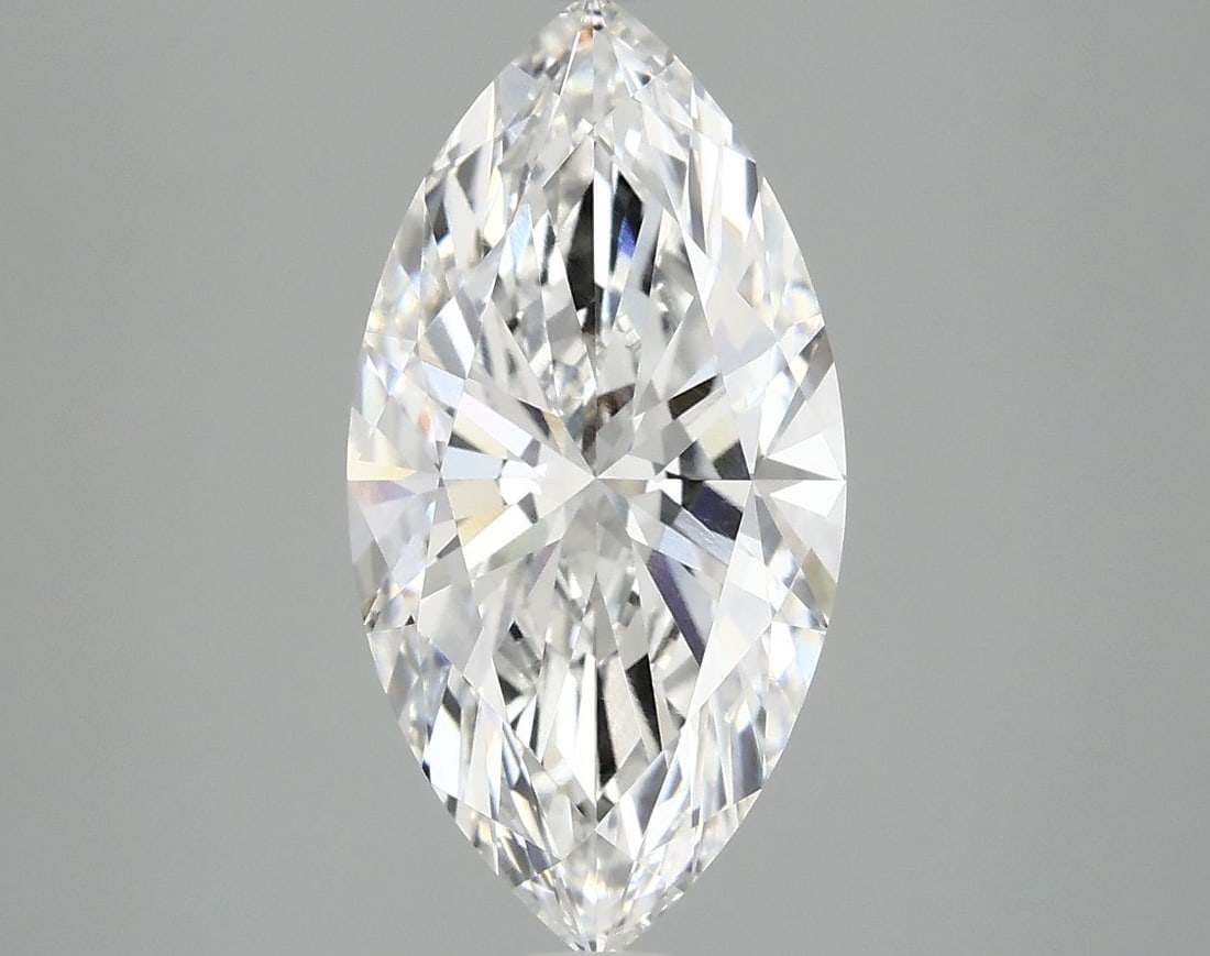 IGI Marquise Diamond 3.02ct E VVS2: IGI Marquise Diamond 3.02ct E VVS2 A stunning lab-grown marquise diamond, certified by the International Gemological Institute (IGI), boasts exceptional clarity and color with an E color grade and VVS