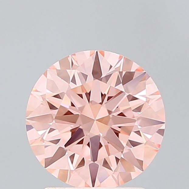 IGI Round 2.03ct Fancy Vivid Pink VVS2 Ideal Loose Lab Diamond: IGI Round 2.03ct Fancy Vivid Pink VVS2 Ideal Loose Lab Diamond Experience the breathtaking beauty of a lab-grown diamond, certified by IGI as a Fancy Vivid Pink gemstone with exceptional clarity and p